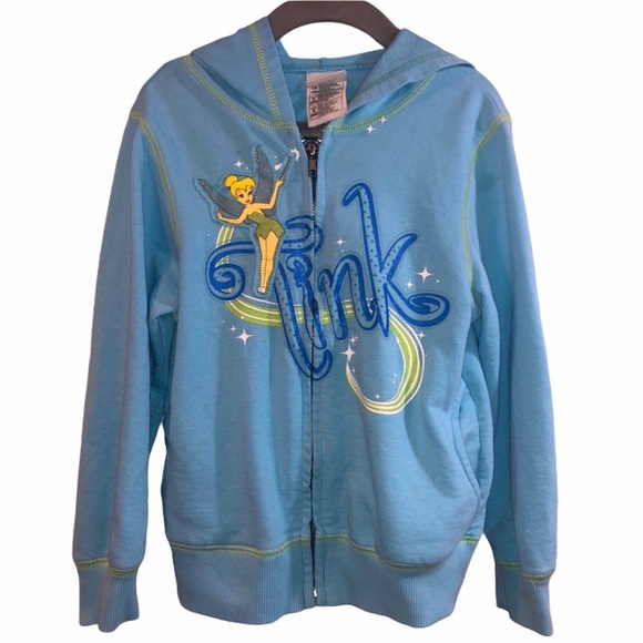 Disney Other - $5 SALE DISNEY STORE Tinkerbell Girls Zip Hoodie